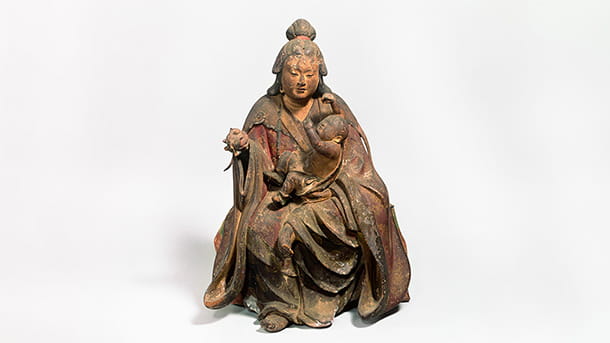 कारीतेइमो की बैठी हुई मूर्ति