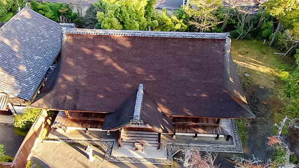 cypress bark roofing