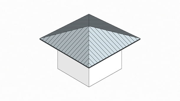 Hogyozukuri ou toiture à quatre pans triangulaires