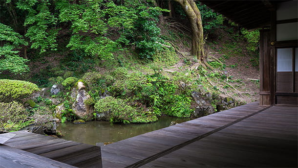 Style Tsukiyama ou reproduction miniature de la nature